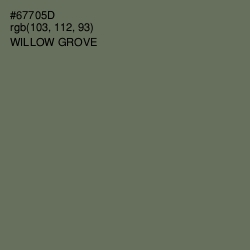 #67705D - Willow Grove Color Image