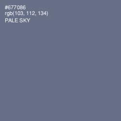 #677086 - Pale Sky Color Image