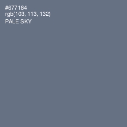 #677184 - Pale Sky Color Image