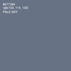 #677284 - Pale Sky Color Image
