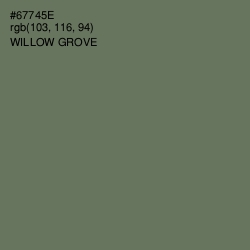 #67745E - Willow Grove Color Image