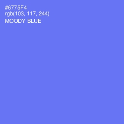 #6775F4 - Moody Blue Color Image