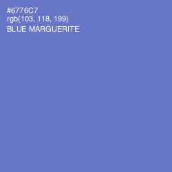 #6776C7 - Blue Marguerite Color Image