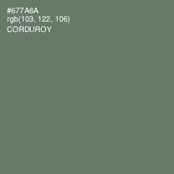 #677A6A - Corduroy Color Image