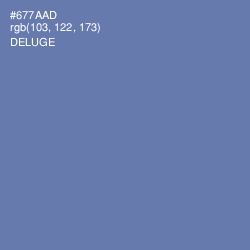 #677AAD - Deluge Color Image