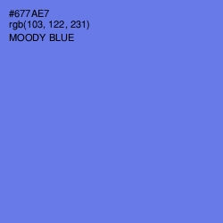 #677AE7 - Moody Blue Color Image