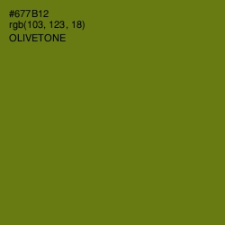 #677B12 - Olivetone Color Image