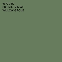 #677C5C - Willow Grove Color Image