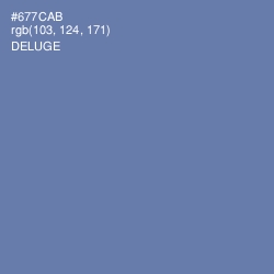 #677CAB - Deluge Color Image