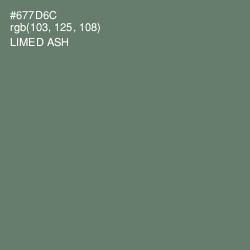 #677D6C - Limed Ash Color Image