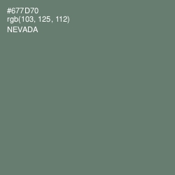 #677D70 - Nevada Color Image