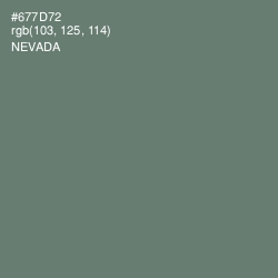 #677D72 - Nevada Color Image