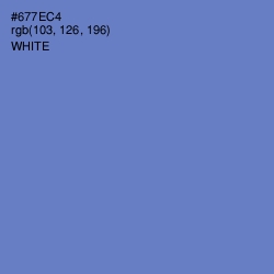 #677EC4 - Blue Marguerite Color Image