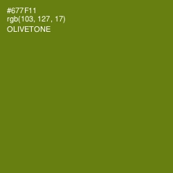 #677F11 - Olivetone Color Image