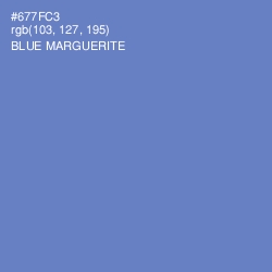 #677FC3 - Blue Marguerite Color Image