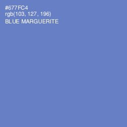 #677FC4 - Blue Marguerite Color Image