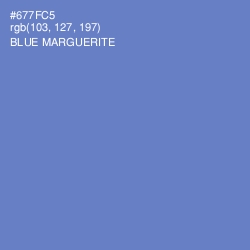 #677FC5 - Blue Marguerite Color Image