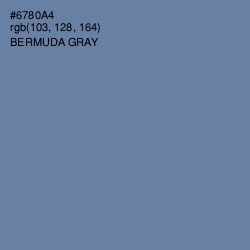 #6780A4 - Bermuda Gray Color Image