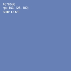 #6780B6 - Ship Cove Color Image