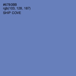 #6780BB - Ship Cove Color Image