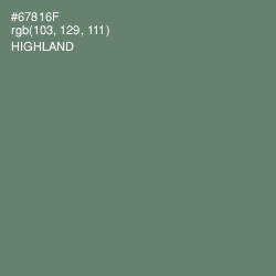 #67816F - Highland Color Image