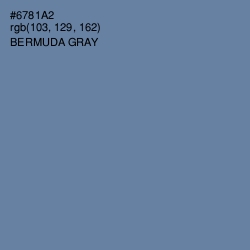 #6781A2 - Bermuda Gray Color Image