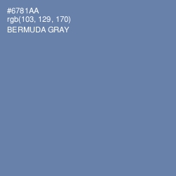 #6781AA - Bermuda Gray Color Image