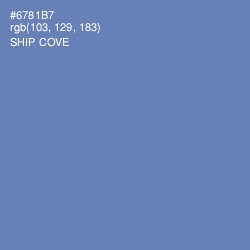 #6781B7 - Ship Cove Color Image