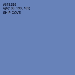 #6782B9 - Ship Cove Color Image