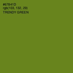 #67841D - Trendy Green Color Image