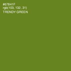 #67841F - Trendy Green Color Image