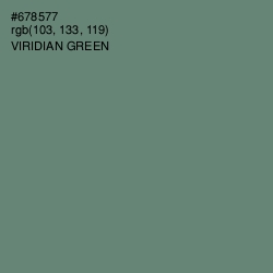 #678577 - Viridian Green Color Image