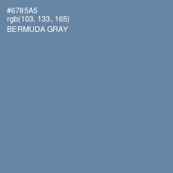 #6785A5 - Bermuda Gray Color Image