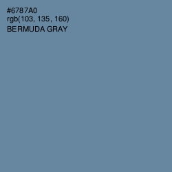 #6787A0 - Bermuda Gray Color Image