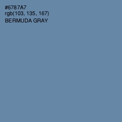 #6787A7 - Bermuda Gray Color Image