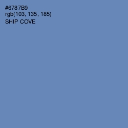 #6787B9 - Ship Cove Color Image