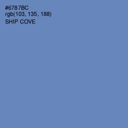 #6787BC - Ship Cove Color Image