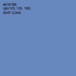#6787BE - Ship Cove Color Image