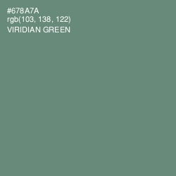 #678A7A - Viridian Green Color Image