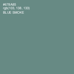 #678A85 - Blue Smoke Color Image