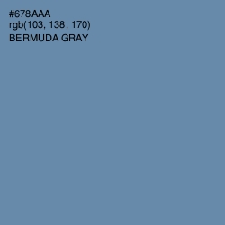 #678AAA - Bermuda Gray Color Image