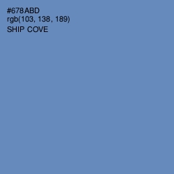 #678ABD - Ship Cove Color Image