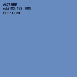 #678BBE - Ship Cove Color Image