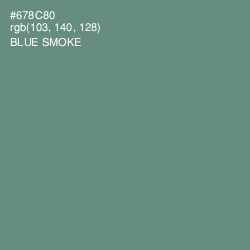 #678C80 - Blue Smoke Color Image