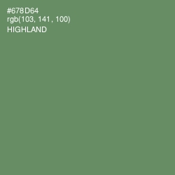 #678D64 - Highland Color Image