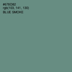 #678D82 - Blue Smoke Color Image