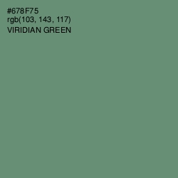 #678F75 - Viridian Green Color Image