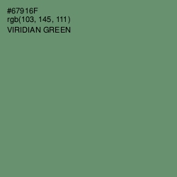 #67916F - Viridian Green Color Image