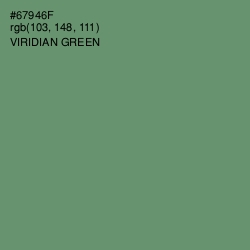 #67946F - Viridian Green Color Image