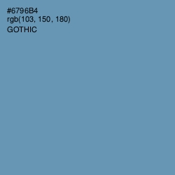 #6796B4 - Gothic Color Image